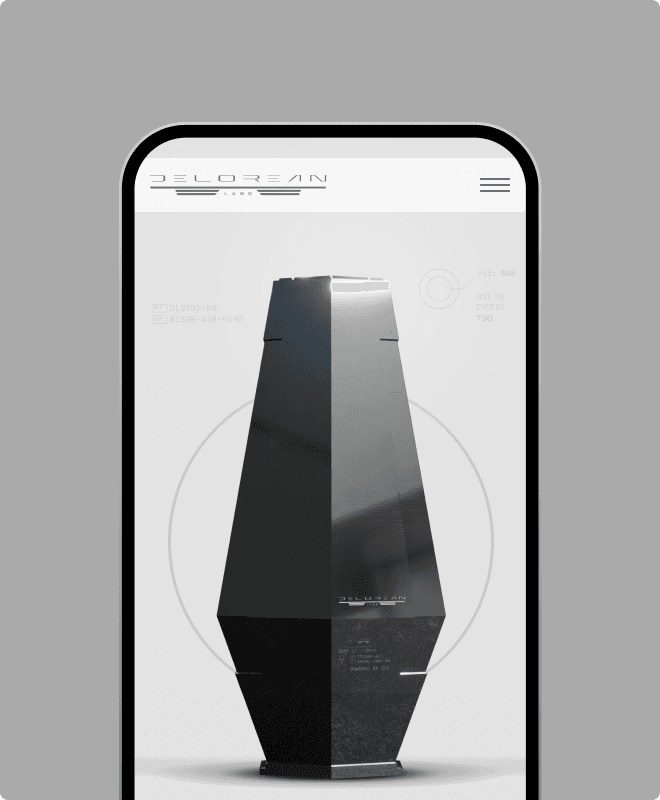 Delorean on mobile device